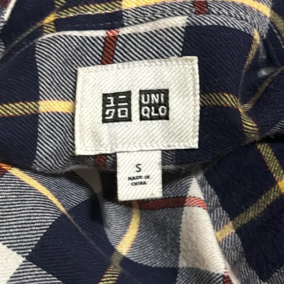 Uniqlo Plaid Flannel Drawstring Waist Dress - Picture 3 of 17